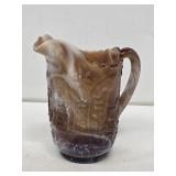 Imperial Caramel Slag Glass Windmill Pitcher