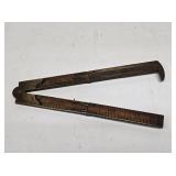 Lufkin No.388 Wood & Brass Folding Rule