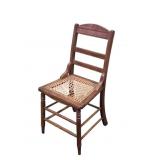1800's Victorian Dining Chair with Caned Seat