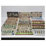 Assorted Indiana License Plates
