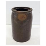 Early Brown Stoneware Wax Seal Jar