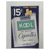 1940's NOS Kool Cigarettes Lithograph Ad