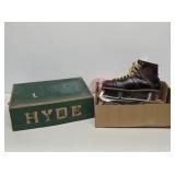 Early Hyde Hockey Skates with Original Box