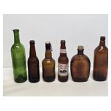 Amber & Green Glass Bottles