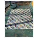 Hand-Stitched Multi-Colored Quilt