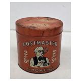 Postmaster Smokers Cigar Humidor Tin