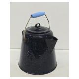 Graniteware Coffee Pot with Wooden Handle
