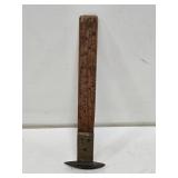 Early Wood & Brass Log Ruler