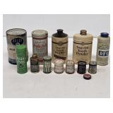 1930's NOS Advertising Tins with Original Products