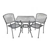 3 Piece Wrought Iron Patio Set