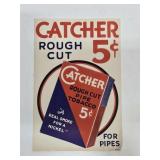 1940's NOS Catcher Tobacco Lithograph Ad