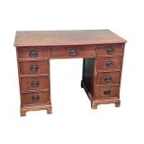 1940's Mahogany Knee Hole Desk