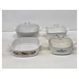 4 Pieces of Corning Ware Cookware with Lids