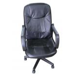 Black Faux Leather Swivel Office Chair
