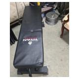Titan Fitness Workout Bench with Weights