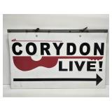 Corydon Live Double Sided Sign with Hanger