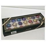 NIB Glass Christmas Ornaments