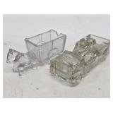 2 Early Glass Candy Containers