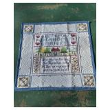 Small Embroidered Quilt