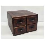 1940's Shaw-Walker 4 Drawer Card File Cabinet