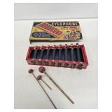 Early Child's Xylophone Toy with Partial Box