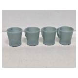 4 Fire-King Glass Shaving Mugs