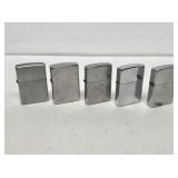 5 Zippo Lighters