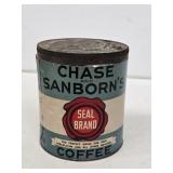 Chase & Sanborn's Coffee Paper Label Tin