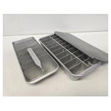 2 Vintage Aluminum Ice Trays