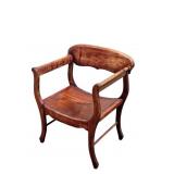 Mahogany Side Chair with Curved Bottom