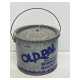 Old Pal Metal Minnow Bucket