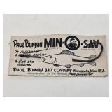 Paul Bunyan Min-O-Sav Lure