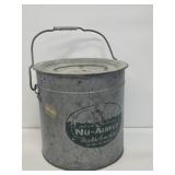Large Nu-Airflo Metal Minnow Bucket