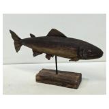 Carved Wooden Fish Decor