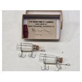 2 Handmade Fire Fly  Harness Top Water Lures