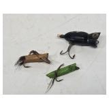 2 Grasshopper Flies & Hula Popper Fly