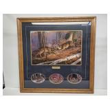 Large Whitetail Deer Framed Print