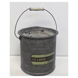 Meadow Brook Metal Minnow Bucket