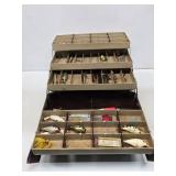 Vintage Fenwick Tackle Box with Lures