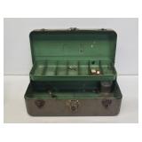 Early Sport King Metal Folding Tackle Box