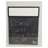 Miller Lite Beer Lighted Menu Board