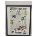 White Castle 70 Years Framed Print