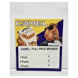 1993 Camel Cigarettes Pricer Sign