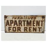 Apartment for Rent Tin Tacker Sign