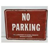 Ohio DNR No Parking Sign