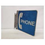 Telephone Flange Sign