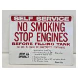 NOS Gas Pump Flange Sign
