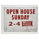 Minnick Realty Double Sided Masonite Sign