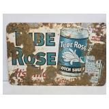Tube Rose Snuff Tin Tacker Sign
