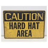 Caution Hard Hat Area Metal Sign
